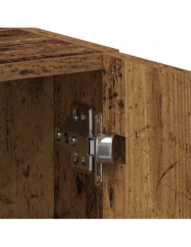 Mobile Lavatrice Legno Antico 64x24x190 cm in Legno Multistrato