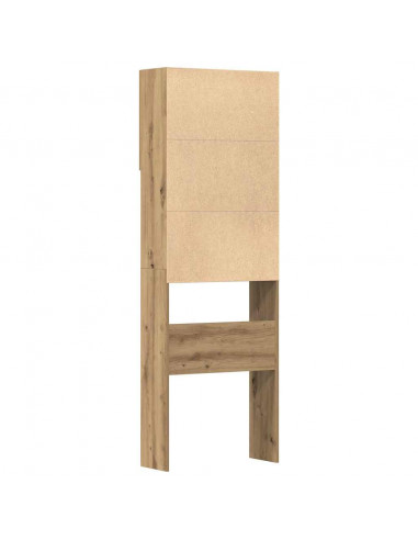 Mobile Lavatrice Rovere Artigianale 64x24x190 cm in Truciolato