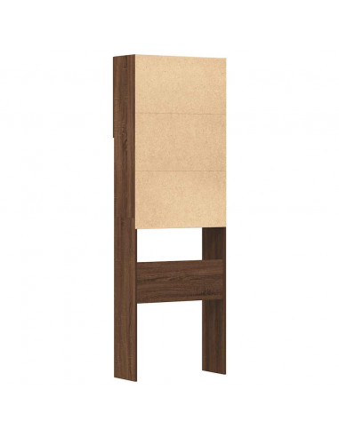 Mobile Lavatrice Rovere Marrone 64x24x190 cm Legno Multistrato