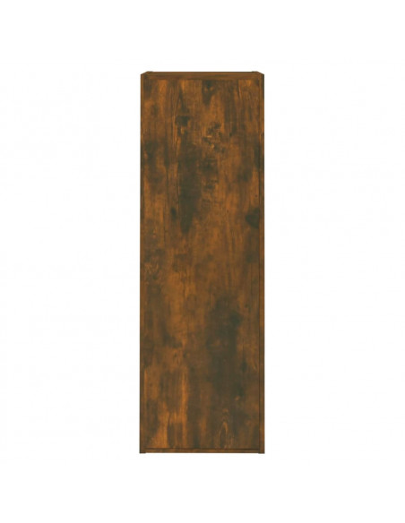 Mobili TV 2 pz Rovere Fumo 30,5x30x90 cm in Legno Multistrato