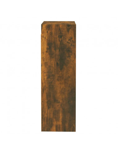 Mobili TV 2 pz Rovere Fumo 30,5x30x90 cm in Legno Multistrato