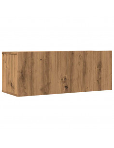 Mobili TV a Parete 2pz Rovere Artigianale 80x30x30 cm 2
