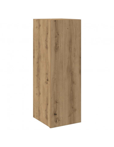 Mobili TV a Parete 3 pz Rovere Artigianale in Legno Multistrato