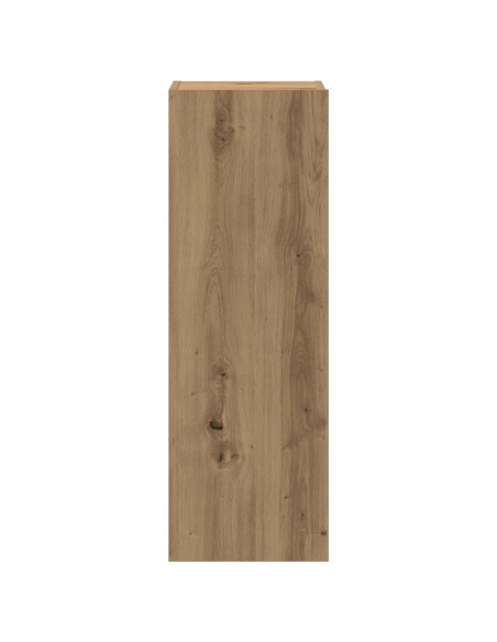 Mobili TV a Parete 4 pz Rovere Artigianale in Legno Multistrato