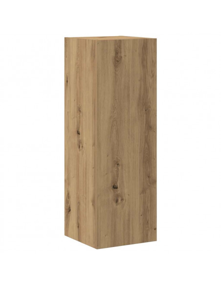 Mobili TV a Parete 8 pz Rovere Artigianale Legno Multistrato