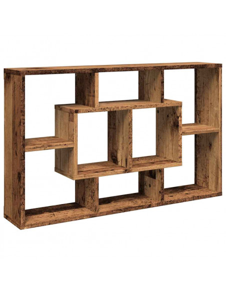 Scaffale a Parete Legno Antico 85x16x52,5 cm Legno Multistrato