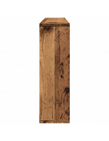 Scaffale a Parete Legno Antico 85x16x52,5 cm Legno Multistrato