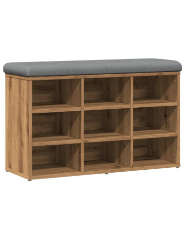 Scarpiera Rovere Artigianale 82x32x50 cm in Legno Multistrato