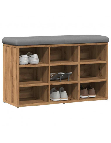 Scarpiera Rovere Artigianale 82x32x50 cm in Legno Multistrato