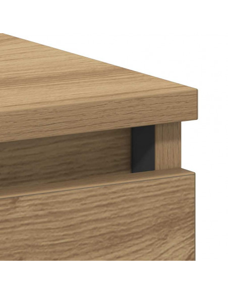 Scrivania Rovere Artigianale 90x45x76 cm in Legno Multistrato