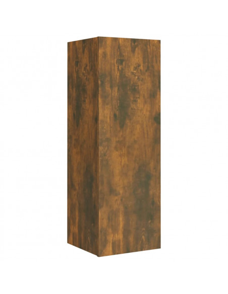 Set di Mobili Porta TV 5 pz Rovere Fumo in Legno Multistrato
