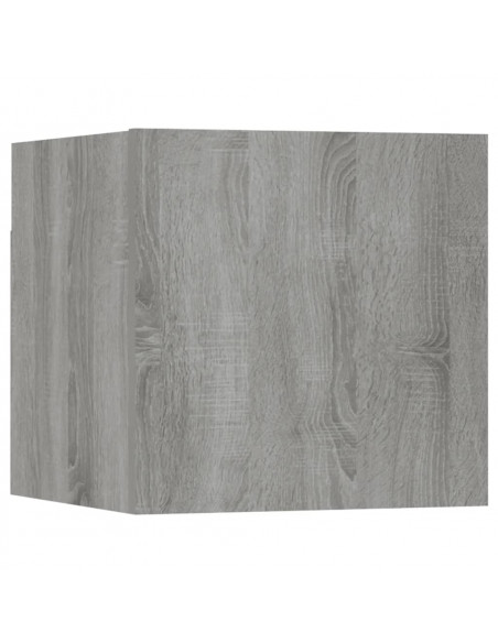 Set di Mobili Porta TV 6 pz Grigio Sonoma in Legno Multistrato