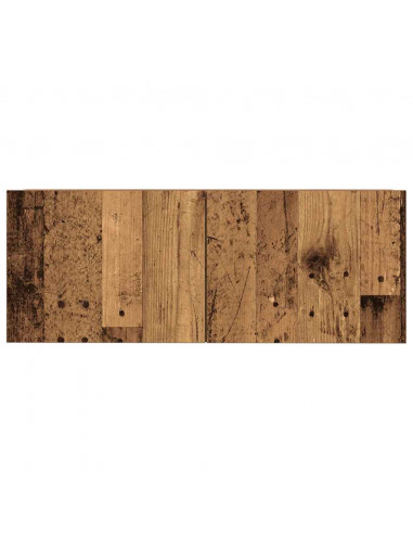 Set Mobile TV 5 pz Montato a Parete Legno Antico