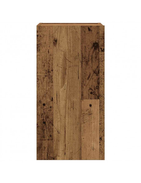 Set Mobile TV 5 pz Montato a Parete Legno Antico in Truciolato