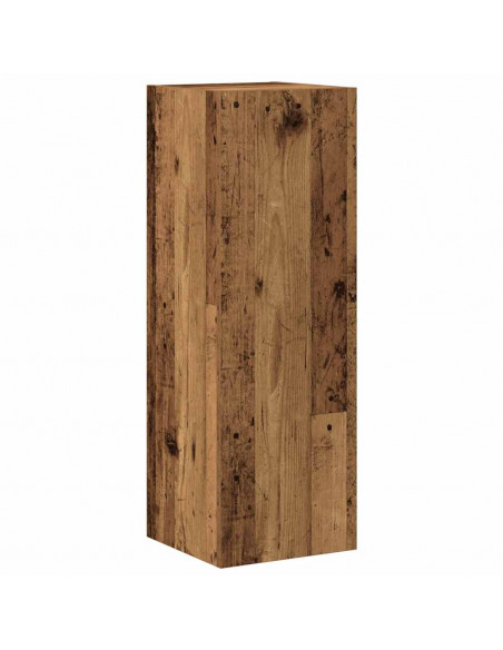 Set Mobile TV 5 pz Montato a Parete Legno Antico in Truciolato