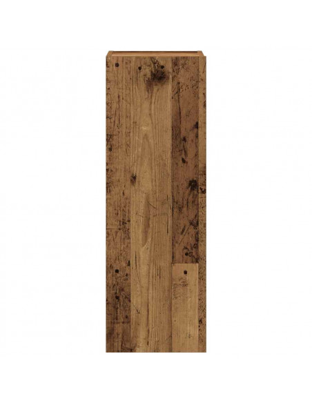 Set Mobile TV 5 pz Montato a Parete Legno Antico in Truciolato