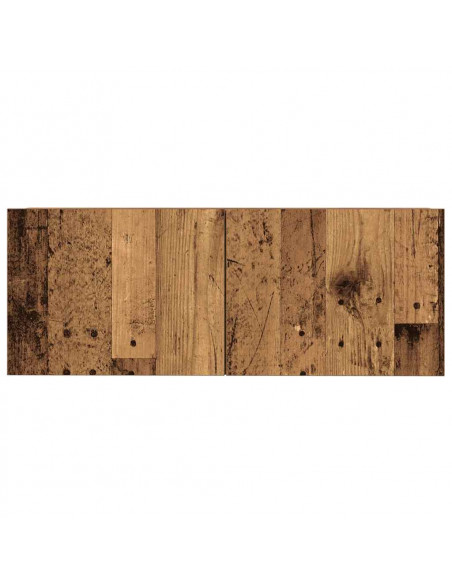 Set Mobile TV 5 pz Montato a Parete Legno Antico in Truciolato