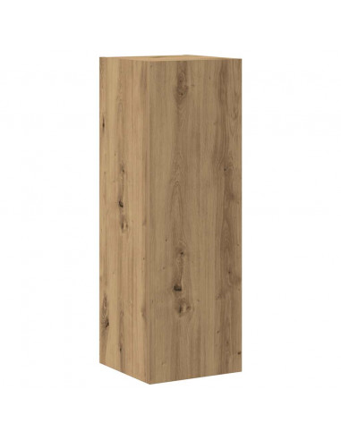 Set Mobile TV 5 pz Montato a Parete Rovere in Legno Multistrato