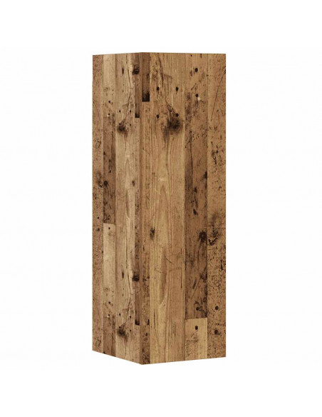 Set Mobile TV 6 pz Montato a Parete Legno Antico in Truciolato