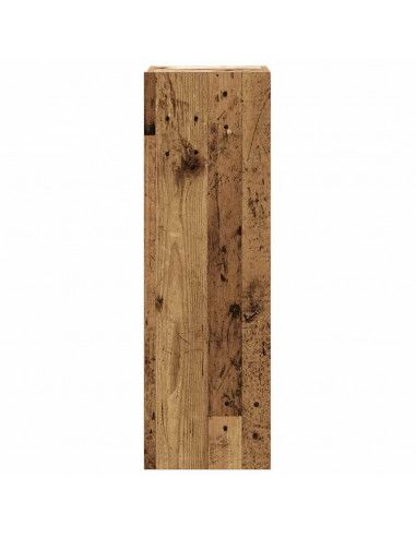 Set Mobile TV 6 pz Montato a Parete Legno Antico in Truciolato