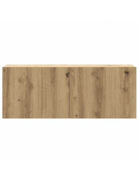 Set Mobile TV 6 pz Montato a Parete Rovere in Legno Multistrato