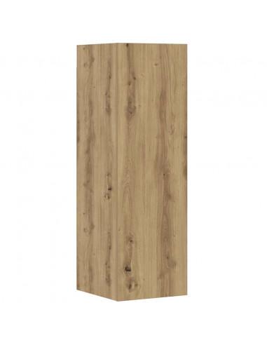 Set Mobile TV 6 pz Montato a Parete Rovere in Legno Multistrato