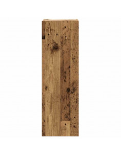 Set Mobile TV 8 pz Montato a Parete Legno Antico in Truciolato 2