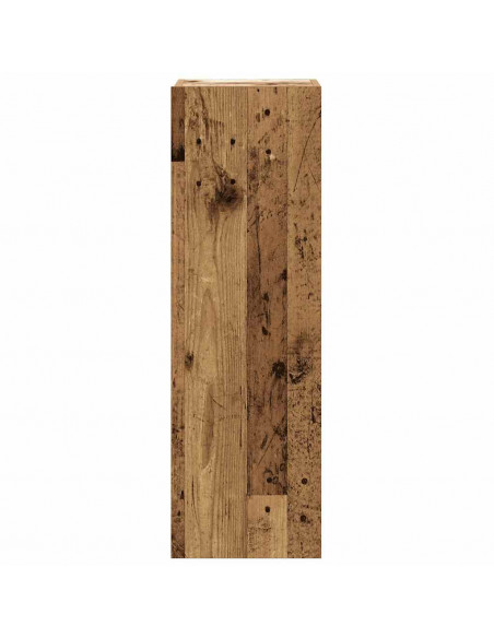 Set Mobile TV 8 pz Montato a Parete Legno Antico in Truciolato