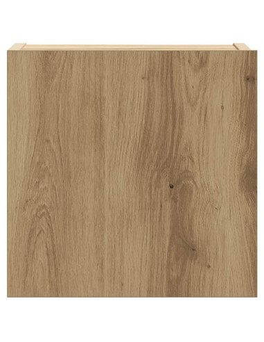 Set Mobile TV 8 pz Montato a Parete Rovere in Legno Multistrato