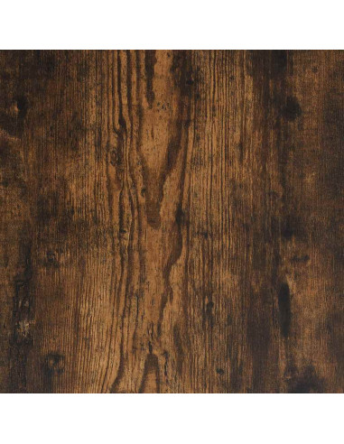 Set Mobili da Bagno 2 pz Rovere Fumo in Legno Multistrato