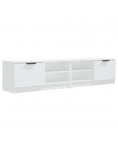 Mobili Porta TV 2 pz Bianchi 80x35x36,5 cm in Legno Multistrato