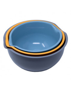 Insalatiera Abert V601295021 COLOR STYLE Set 3 pz d.19,21 e 23 cm Colo