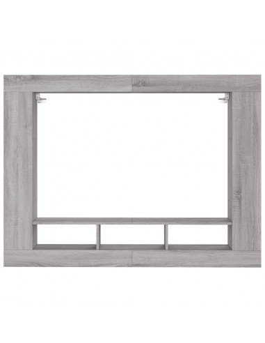 Mobile Porta TV Grigio Sonoma 152x22x113cm in Legno Multistrato