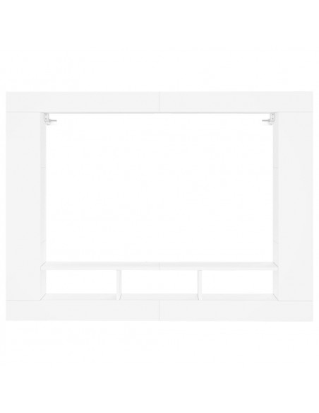 Mobile Porta TV Bianco 152x22x113 cm in Legno Multistrato
