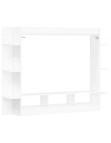 Mobile Porta TV Bianco 152x22x113 cm in Legno Multistrato