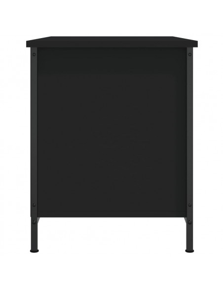 Mobile Porta TV Nero 80x40x50 cm in Legno Multistrato