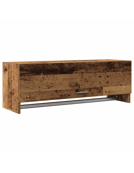 Armadio in Legno Vecchio 100x32,5x35 cm in Legno Multistrato