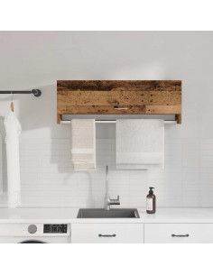 Armadio in Legno Vecchio 100x32,5x35 cm in Legno Multistrato 2