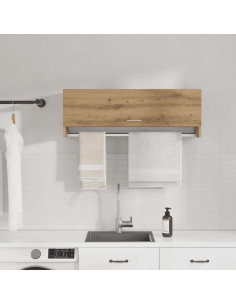 Armadio Rovere Artigianale 100x32,5x35 cm in Truciolato 2