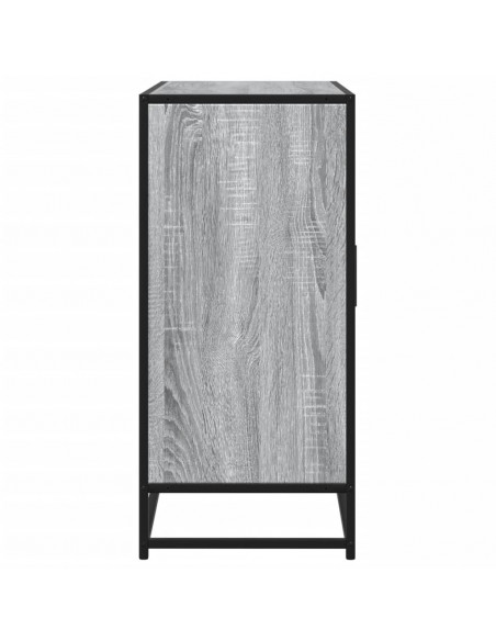 Credenza Grigio Sonoma 92x35x76 cm in Legno Multistrato