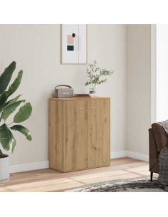 Credenza Rovere Artigianale 60x30x75 cm in Legno Multistrato 2