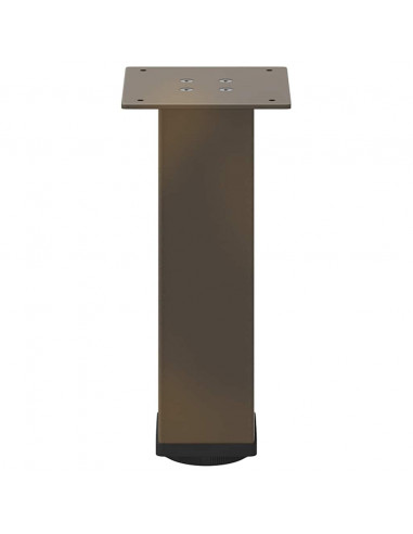 Gambe per Tavolino 4 pz Acciaio Naturale 30-32 cm Acciaio