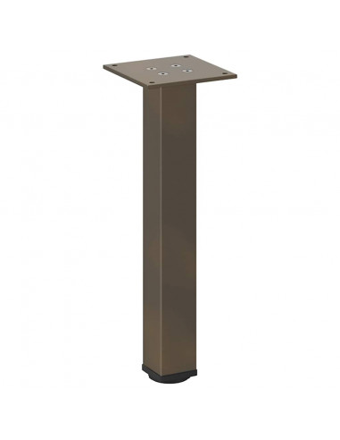 Gambe per Tavolino 4 pz Acciaio Naturale 30-32 cm Acciaio