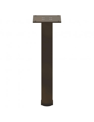 Gambe per Tavolino 4 pz Acciaio Naturale 30-32 cm Acciaio