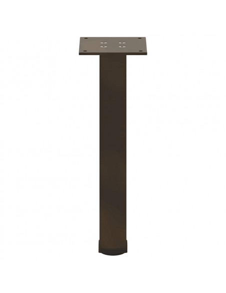 Gambe per Tavolino 4 pz Acciaio Naturale 30-32 cm Acciaio