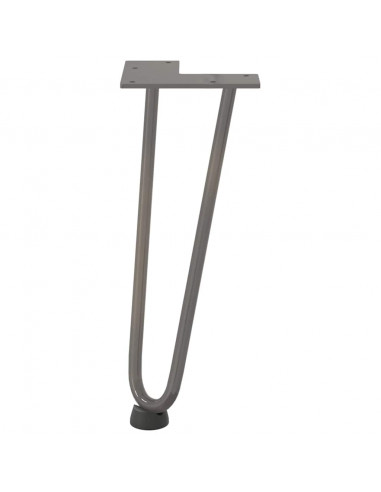 Gambe Tavolo a Forcina 4 pz 30 cm Acciaio Massiccio