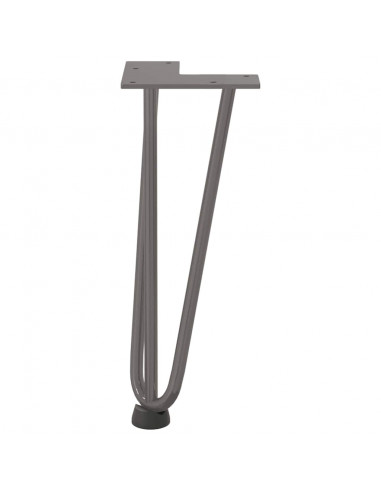 Gambe Tavolo a Forcina 4 pz 30 cm Acciaio Massiccio