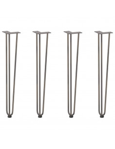 Gambe Tavolo a Forcina 4 pz 72 cm Acciaio Massiccio 2