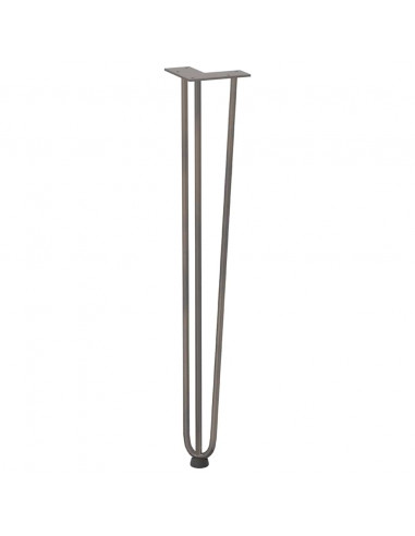 Gambe Tavolo a Forcina 4 pz 72 cm Acciaio Massiccio