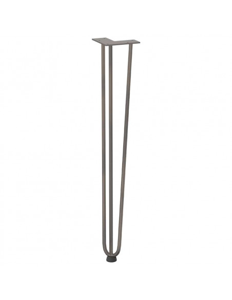 Gambe Tavolo a Forcina 4 pz 72 cm Acciaio Massiccio